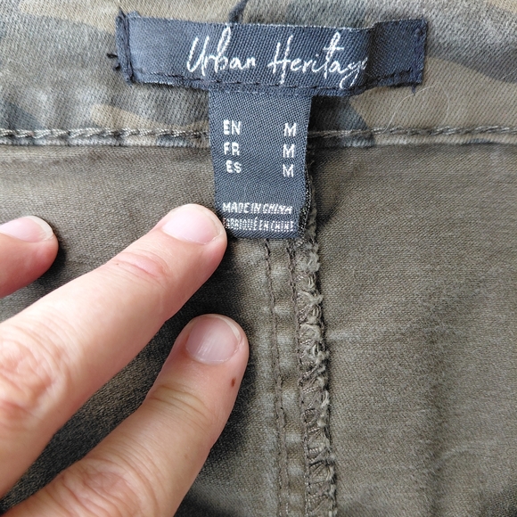 Urban Heritage Green Camo A-line Mini Skirt Casual - Picture 4 of 4